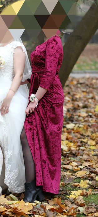 Велюрова сукня розміру S-M