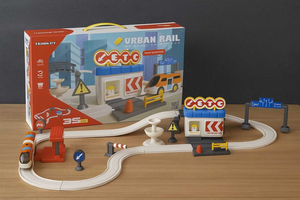 Іграшкова залізна дорога залізниця потяг поїзд дитячий паровоз дітей