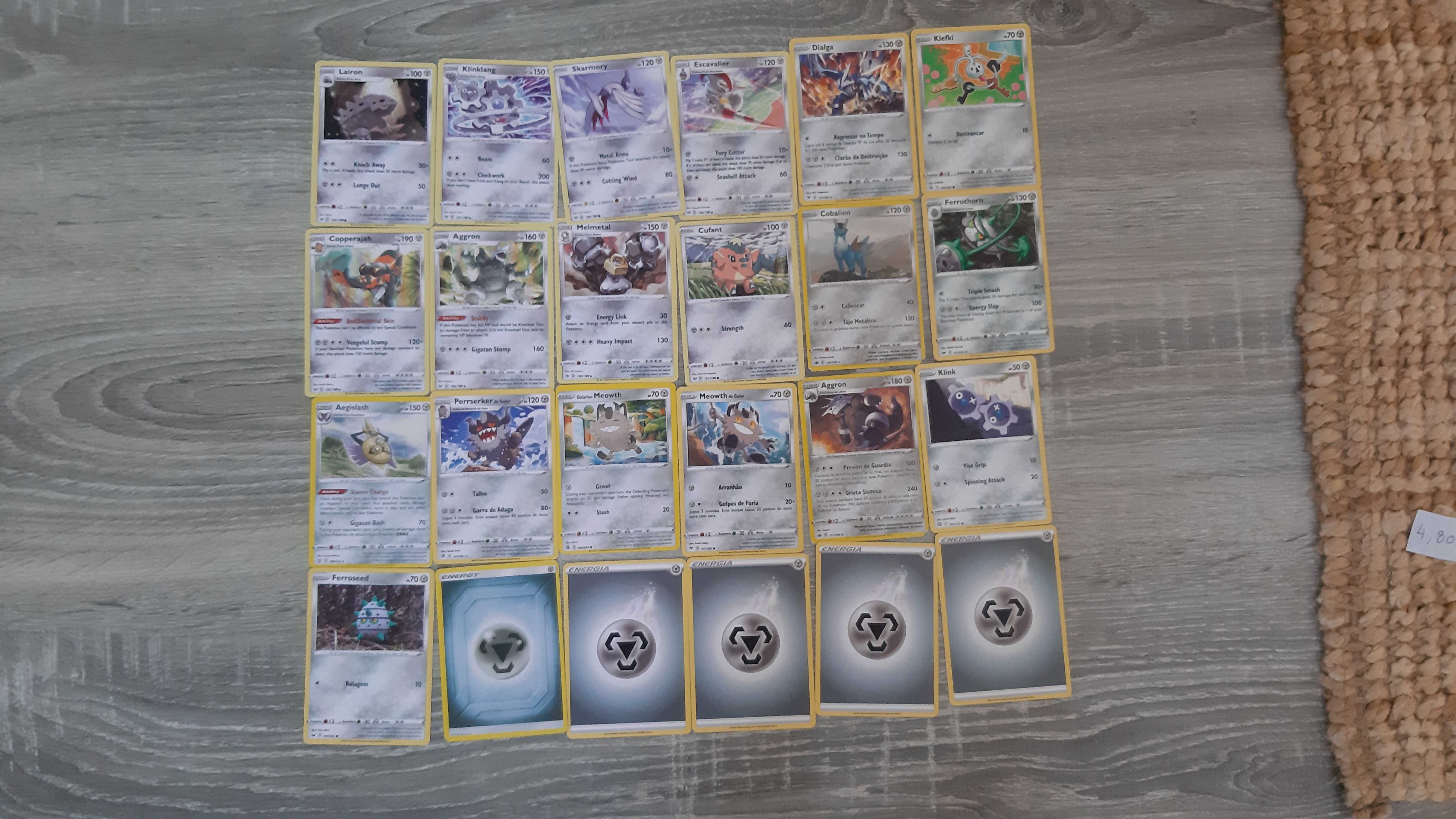 Cartas Pokémon em bom estado