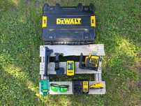 DeWalt DCE089G laser 3x360 zestaw z odbiornikiem ZIELONY