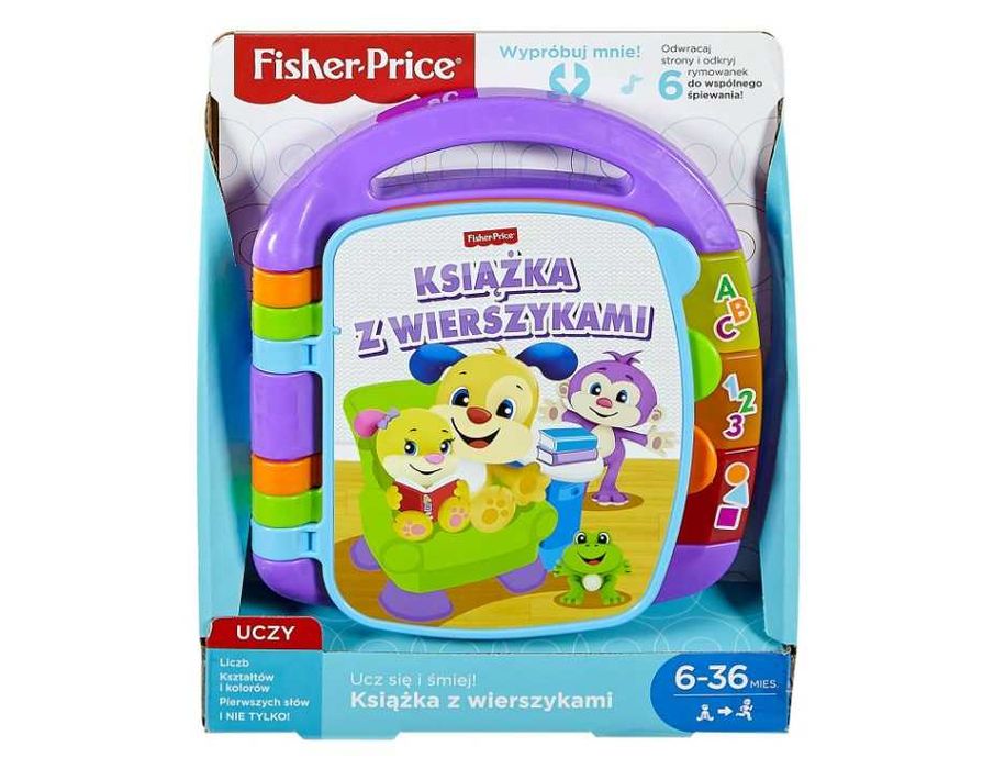 NOWA Książka z wierszykami Fisher Price FRC70 interaktywna piosenki