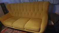 Kanqpa Sofa 3 osobowa żółta loft