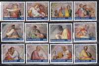 znaczki pocztowe - Watykan 1991 Mi.1023-34 cena 9,90 zł kat.11,50€