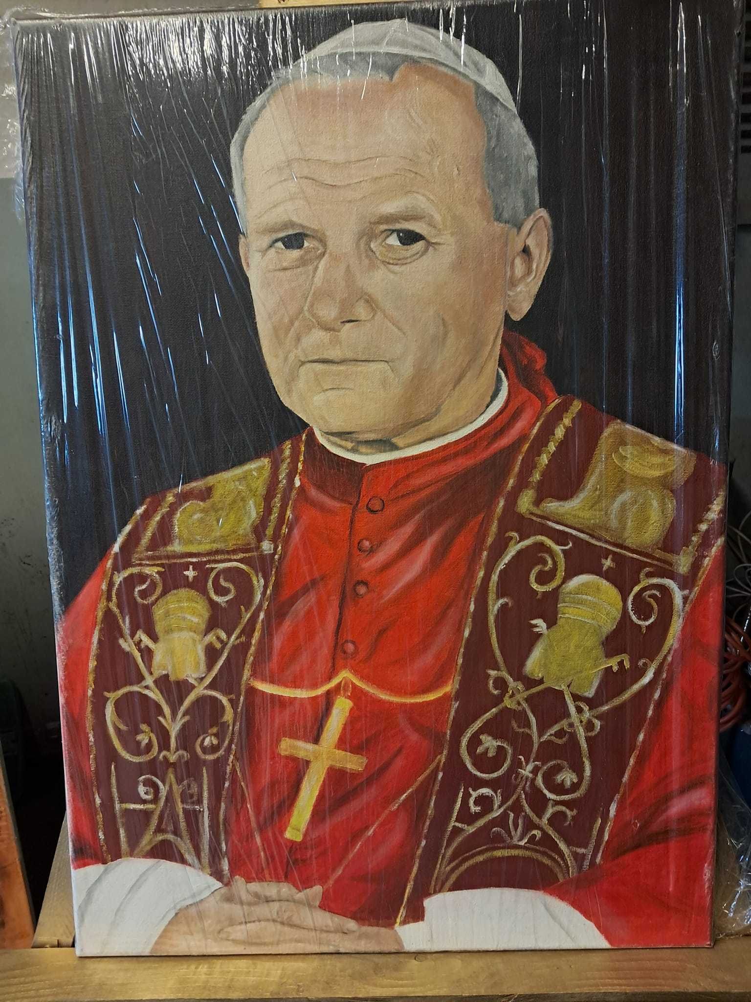 Św.Jan Paweł II olej na płótnie 50x70
