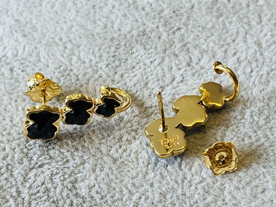 Tous climber nowe kolczyki srebro vermeil