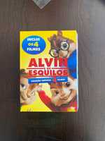 DVDs para crianças "Alvin e os esquilos 1/2/3/4"