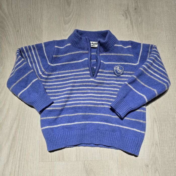Wełniany sweterek chłopięcy rozm 86 Baby Mayoral. Ze stójką. Stan bdb.