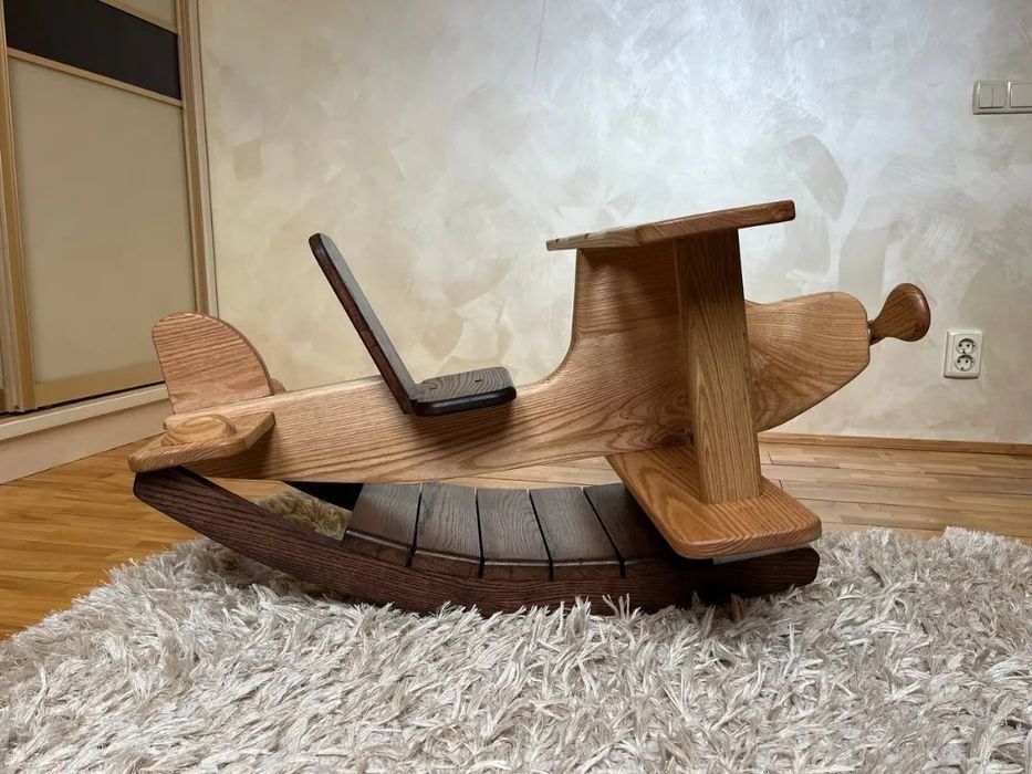 Літак гойдалка іграшки для дітей качалка