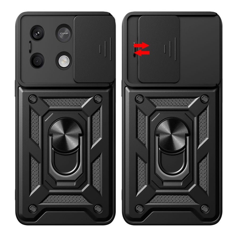 Etui Tech-Protect do Xiaomi Redmi Note 13 4G CamShield Pro Ring Black