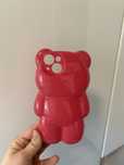 Rozowe etui miś iphone 13/14/15