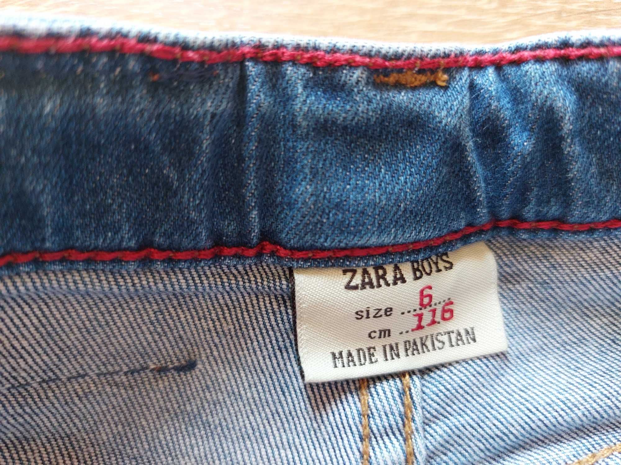 Jeansy dla chłopca firmy Zara, rozmiar 116 cm