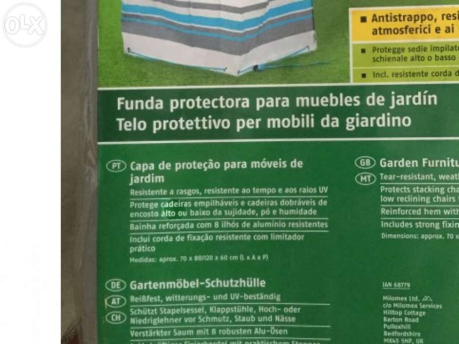 Capa proteção móveis jardim