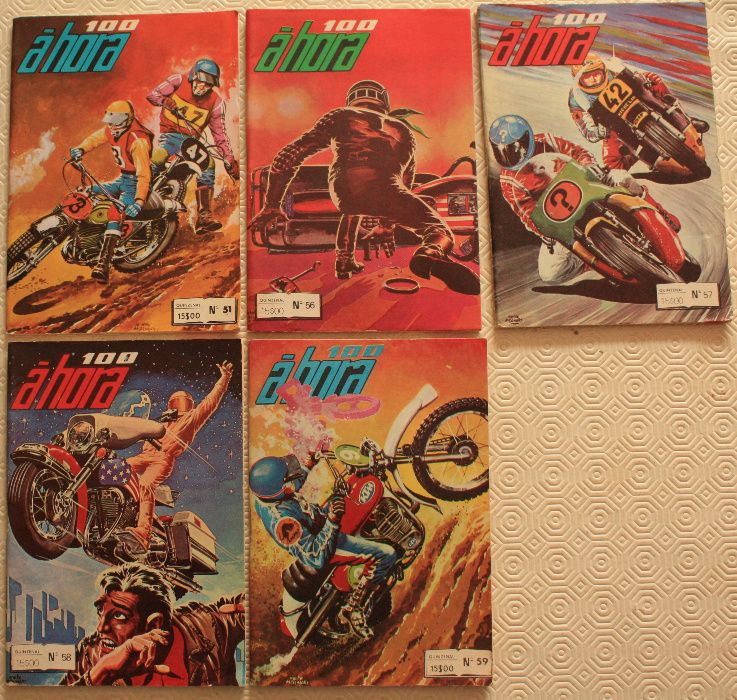 O motociclismo com uma história policial aos quadradinhos