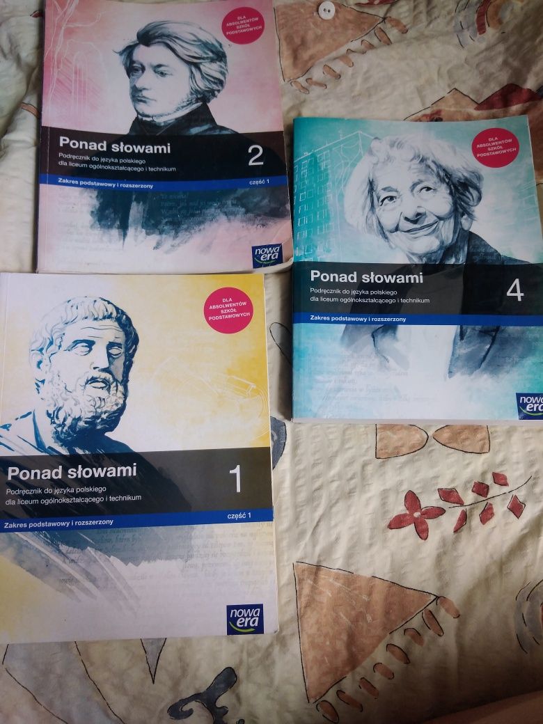 Podręcznik j. Polski ponad słowami 1,2,4 technikum liceum no