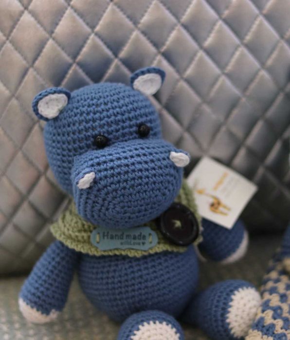 Amigurumi hipopótamo