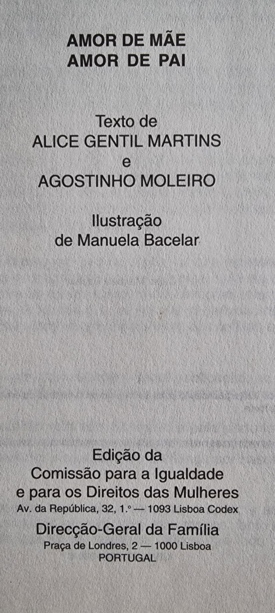 Livro- AMOR de Mãe AMOR de Pai