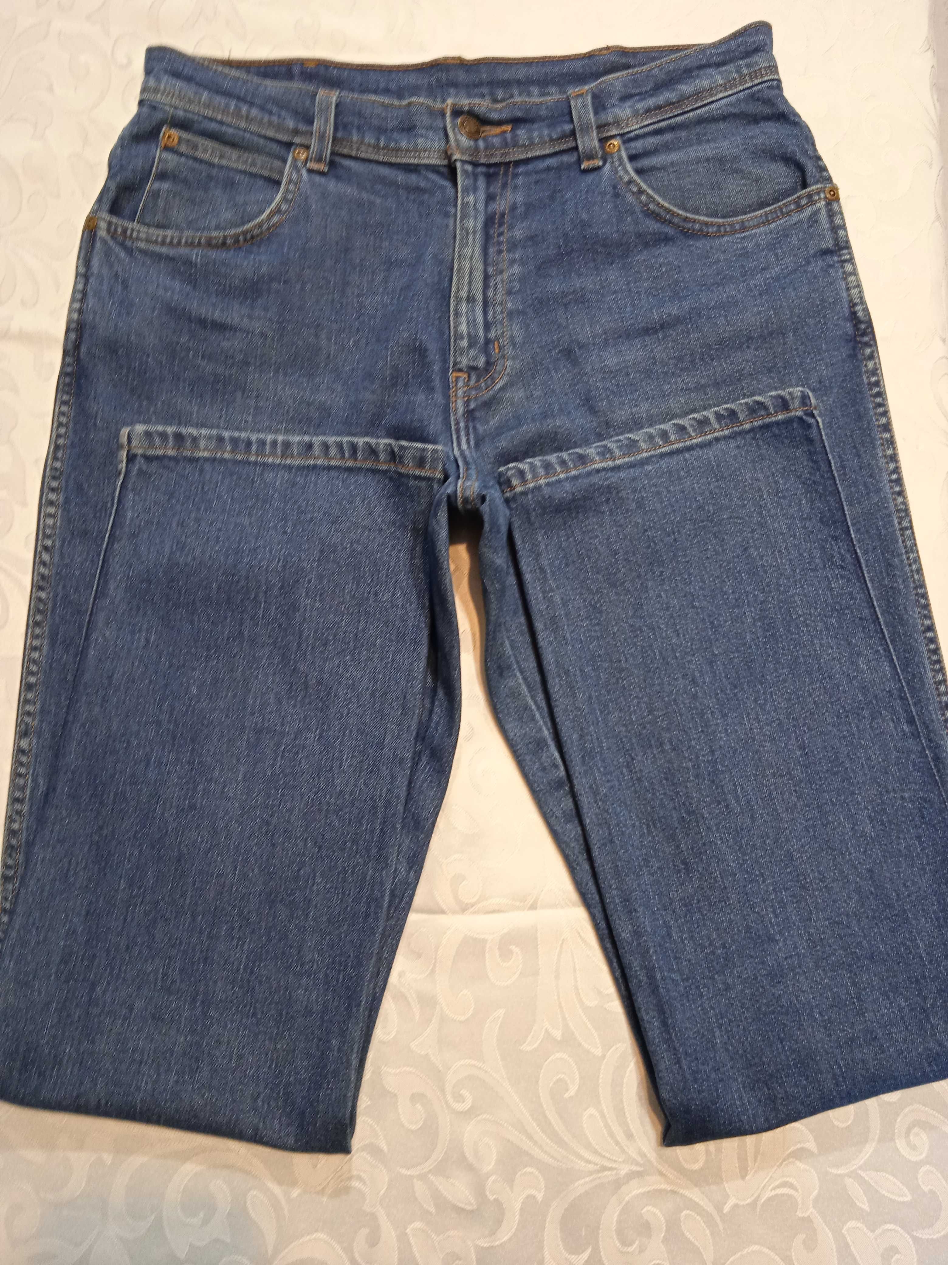 Wrangler Regular Fit niebieskie męskie spodnie jeansy W32 L32 Sold!