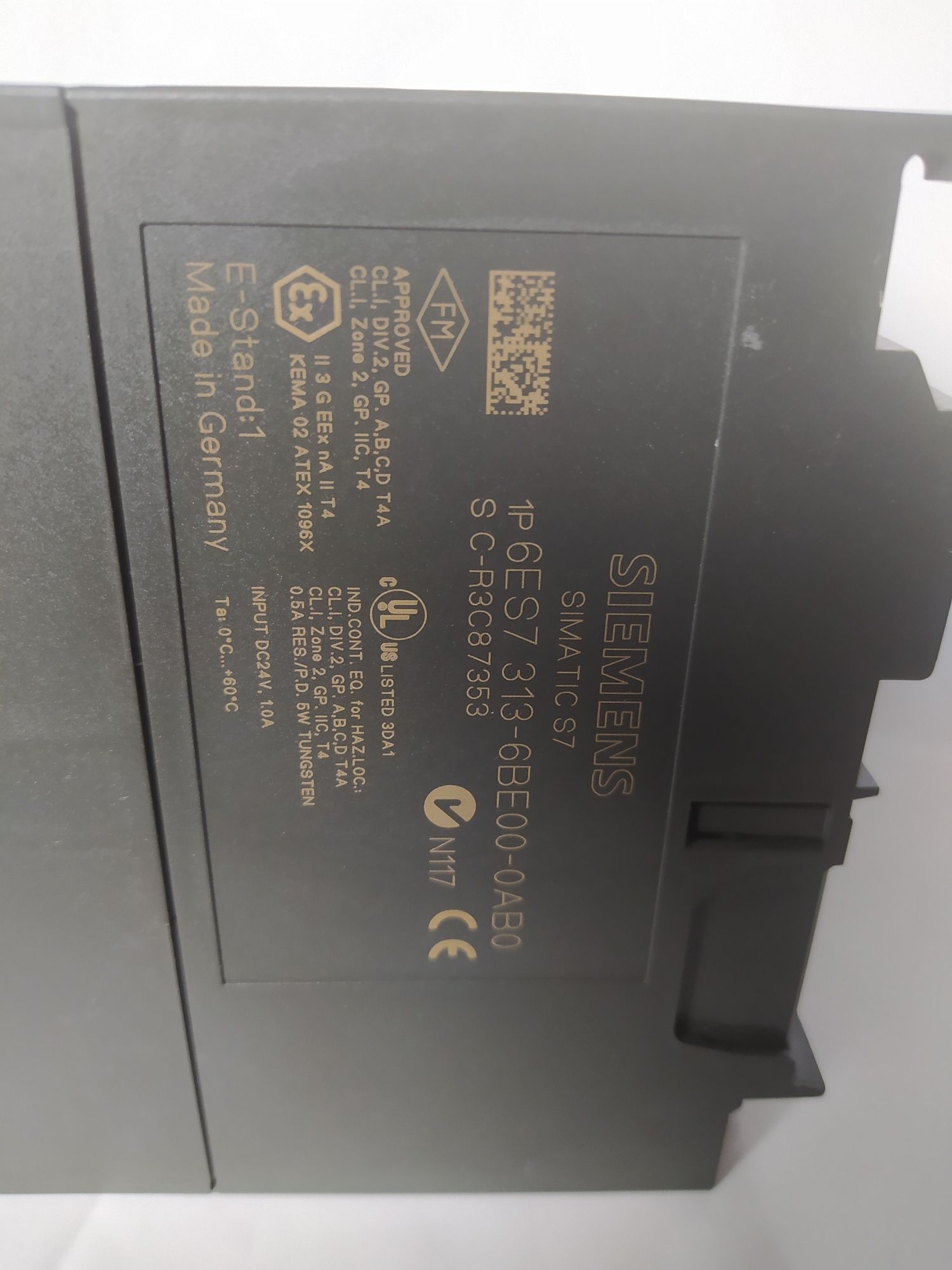 Siemens simatic s7 300 plc, cpu Step7 313c-2ptp 6ES7 313-6BE00-0AB0