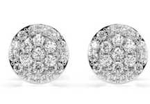 Kolczyki z diamentami w białym złocie 585 (14k) – klasyczna elegancja