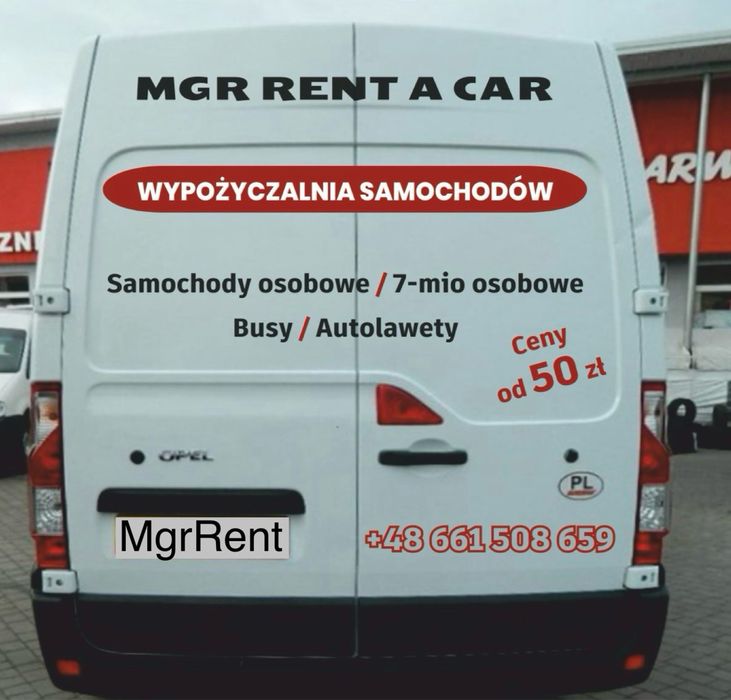 Tanio wynajem samochodu dostawczego busa bus busów wypożyczalnia