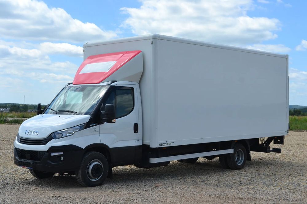 Iveco Daily 70C18 72C18 Kontener Winda 1000 kg Izoterma 15 palet 72-180 Manual Poduszki 5100 rozstaw  Import Niemcy Rama WYWROT HDS Skrzynia laweta