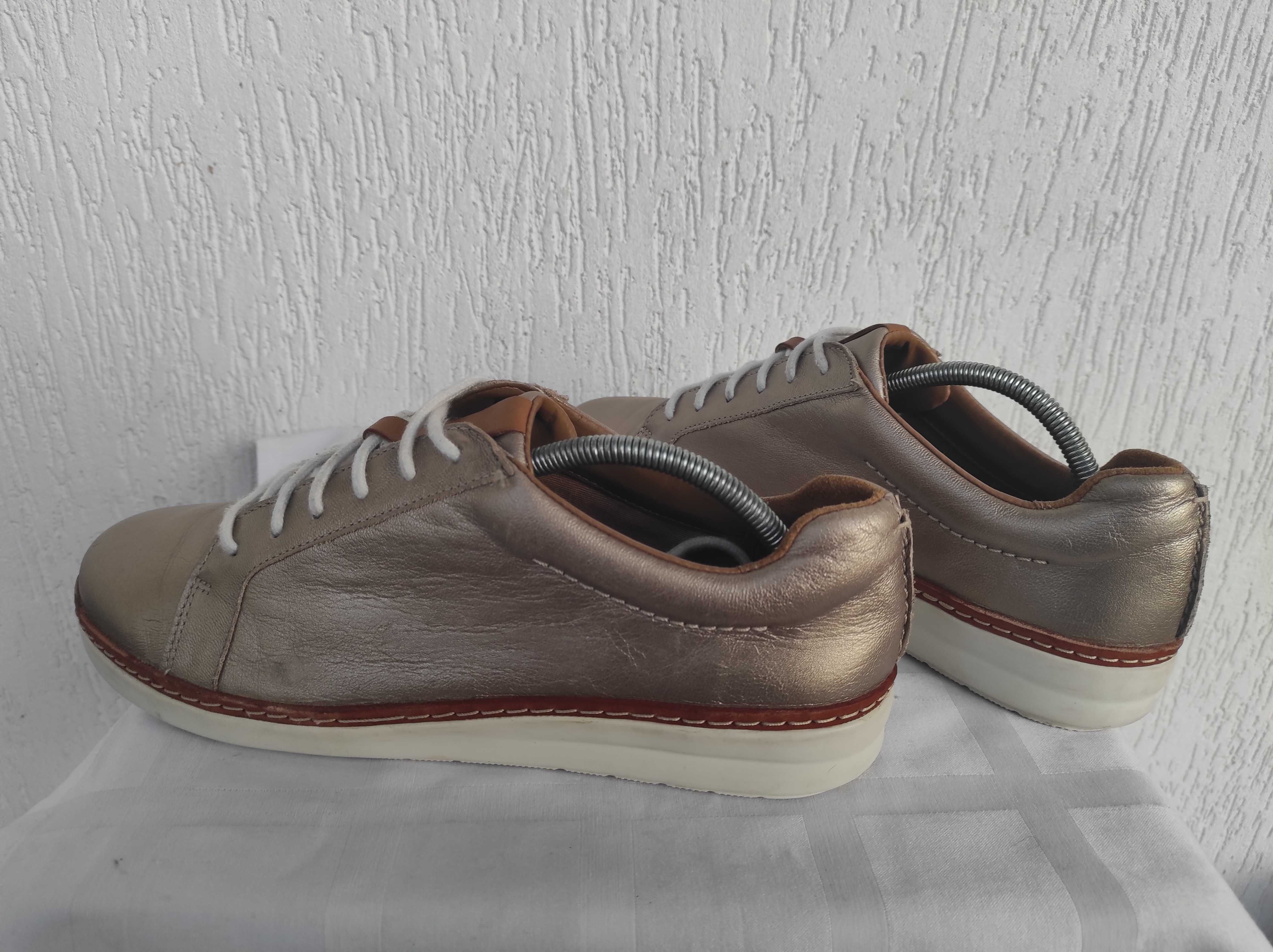 Туфли кожанние clarks unstructured cushion pius р.40