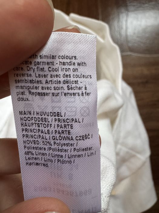 Лляні білі шорти