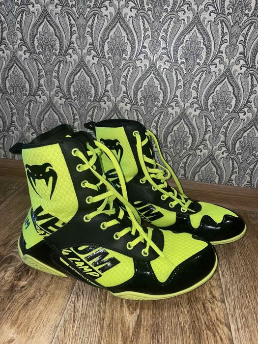Боксерки Venum Elite VTC 2 Edition Boxing Shoes Neo Yellow Black