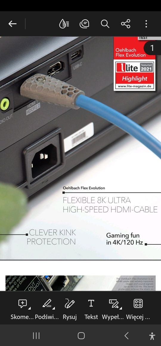 Kabel HDMI Oehlbach 2m