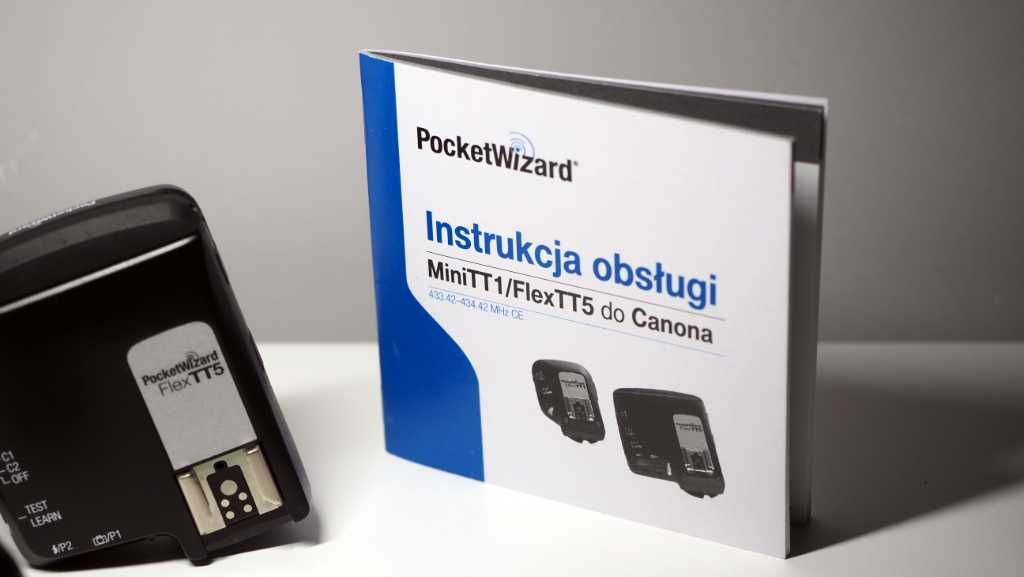 PocketWizard MiniTT1 + 2x FlexTT5 bezprzewodowe wyzwalanie lamp Canon