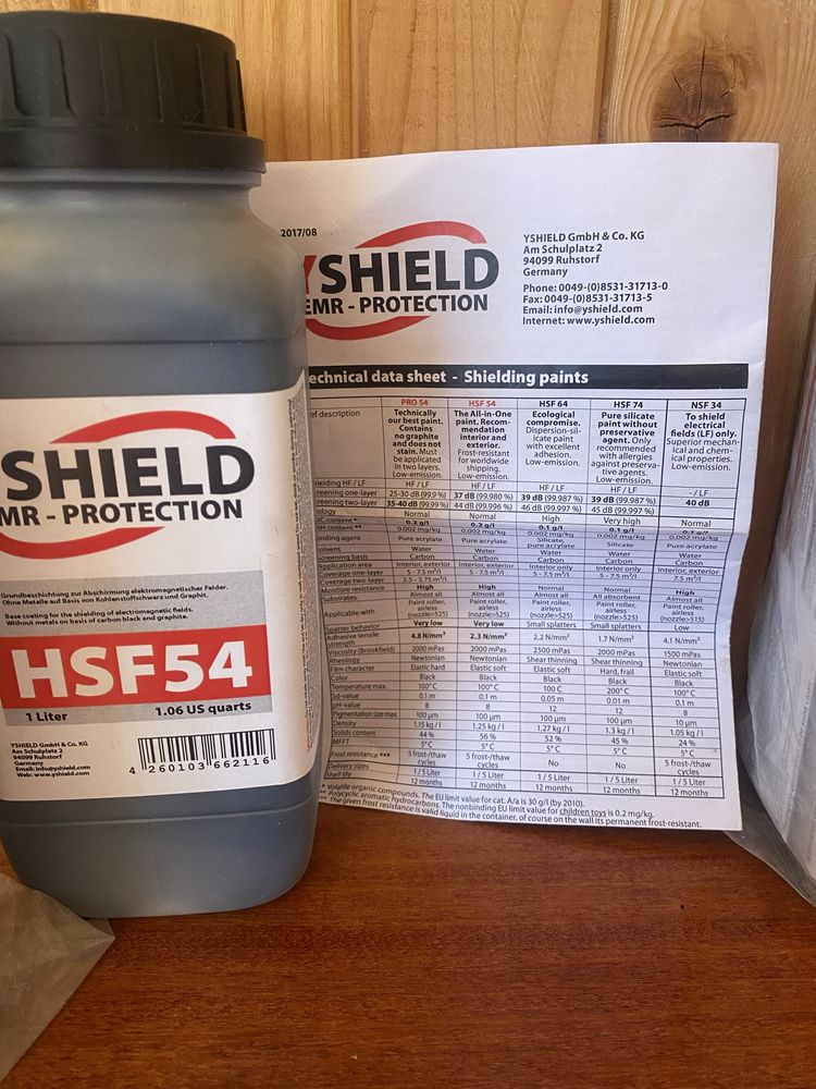 Екрануюча фарба 1л  YSHIELD HSF54 – Shielding Paint