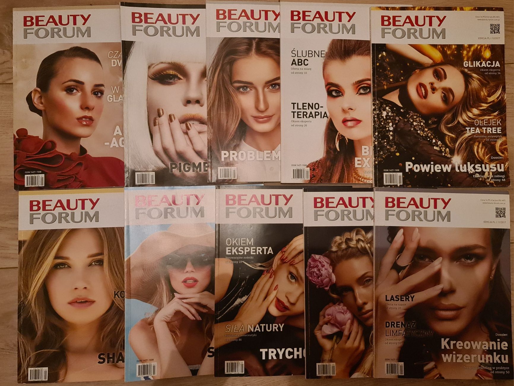 Magazyn Beauty forum, kolekcja, magazyn kosmetyczka, kosmetolog 2017