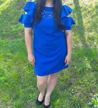 Плаття 48р, насичено синього кольору