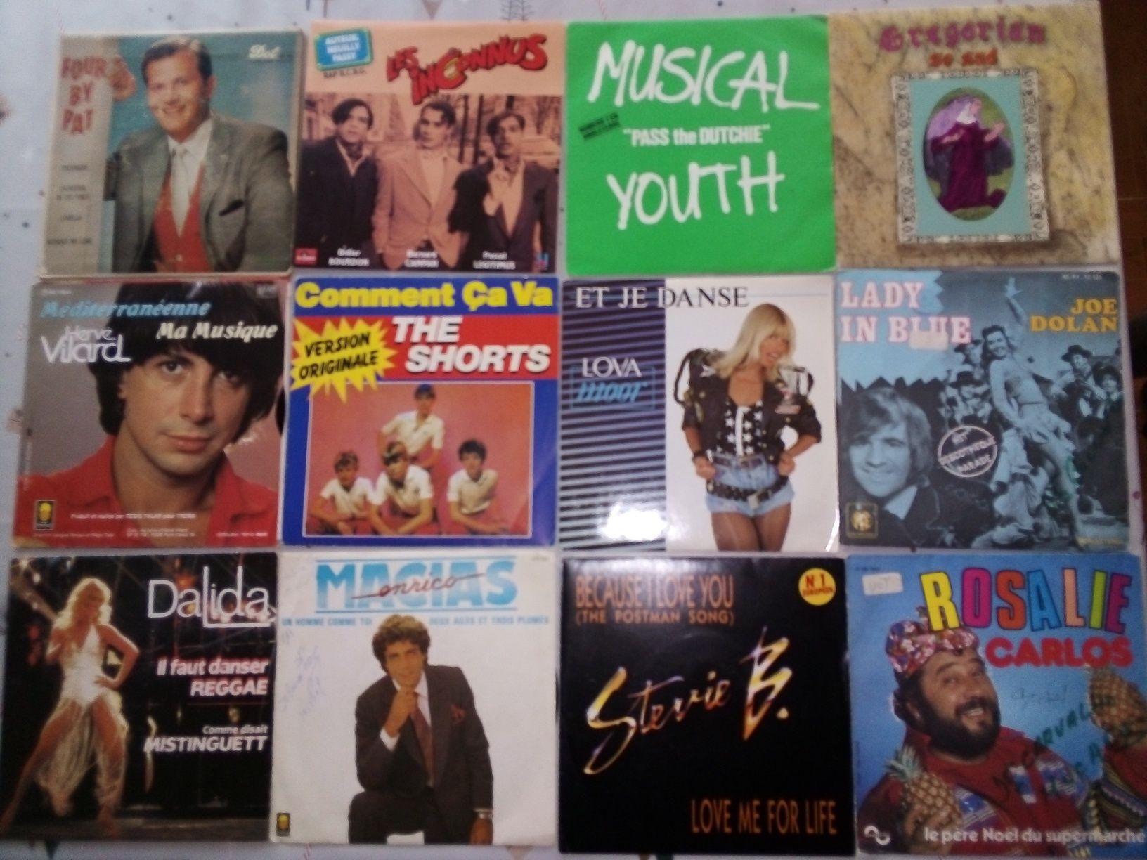 Disco vinil grandes e pequenos como novos