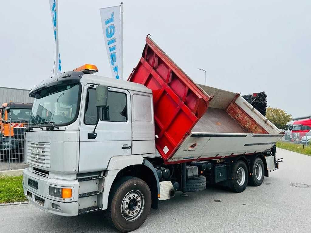 Самоскид MAN 33.464 Kipper 6x4 кран маніпулятор Hiab 400  19м  6700 кг