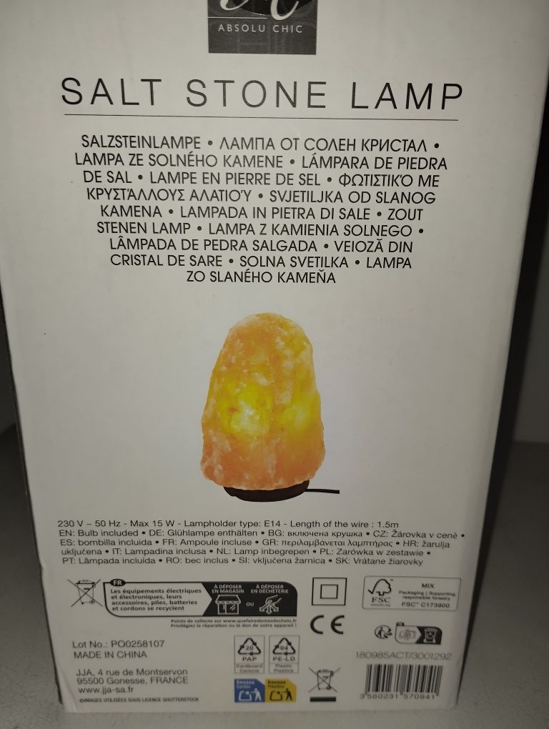 Candeeiro de Sal novo