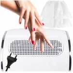 Pochłaniacz Pyłu Manicure 3 Wiatraki Zestaw 2Worki
