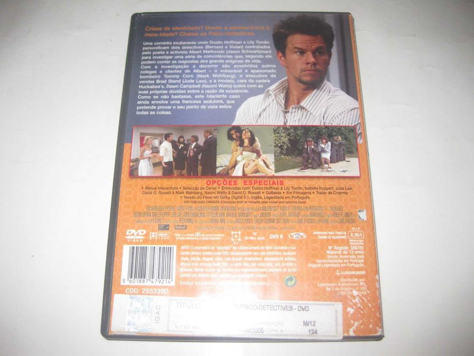 DVD "Os Psicodetectives" com Dustin Hoffman