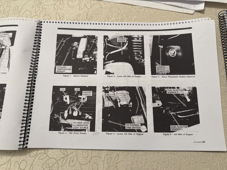 Fiat 124 Spider 2000 manual diagnostico eletrico