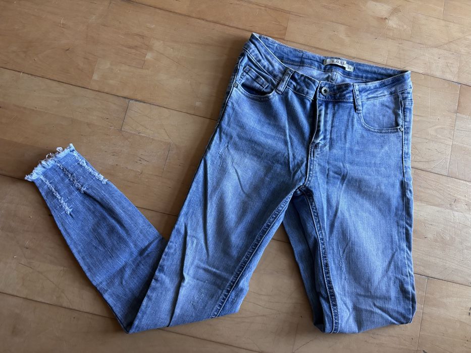 Jeansy skinny z wysokim stanem laulia 38