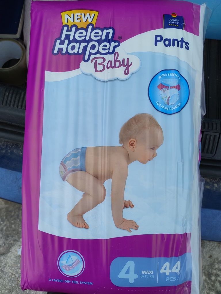 Трусики Pampers Helen harper 4 44 шт. Бельгія.