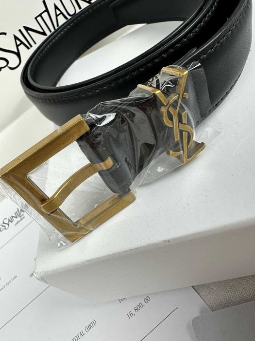 Pasek unisex 3cm Yves Saint Laurent z pudełkiem i torebka nowość 100cm