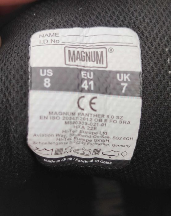 Botas táticas Magnum Panther 8.0 totalmente novas.