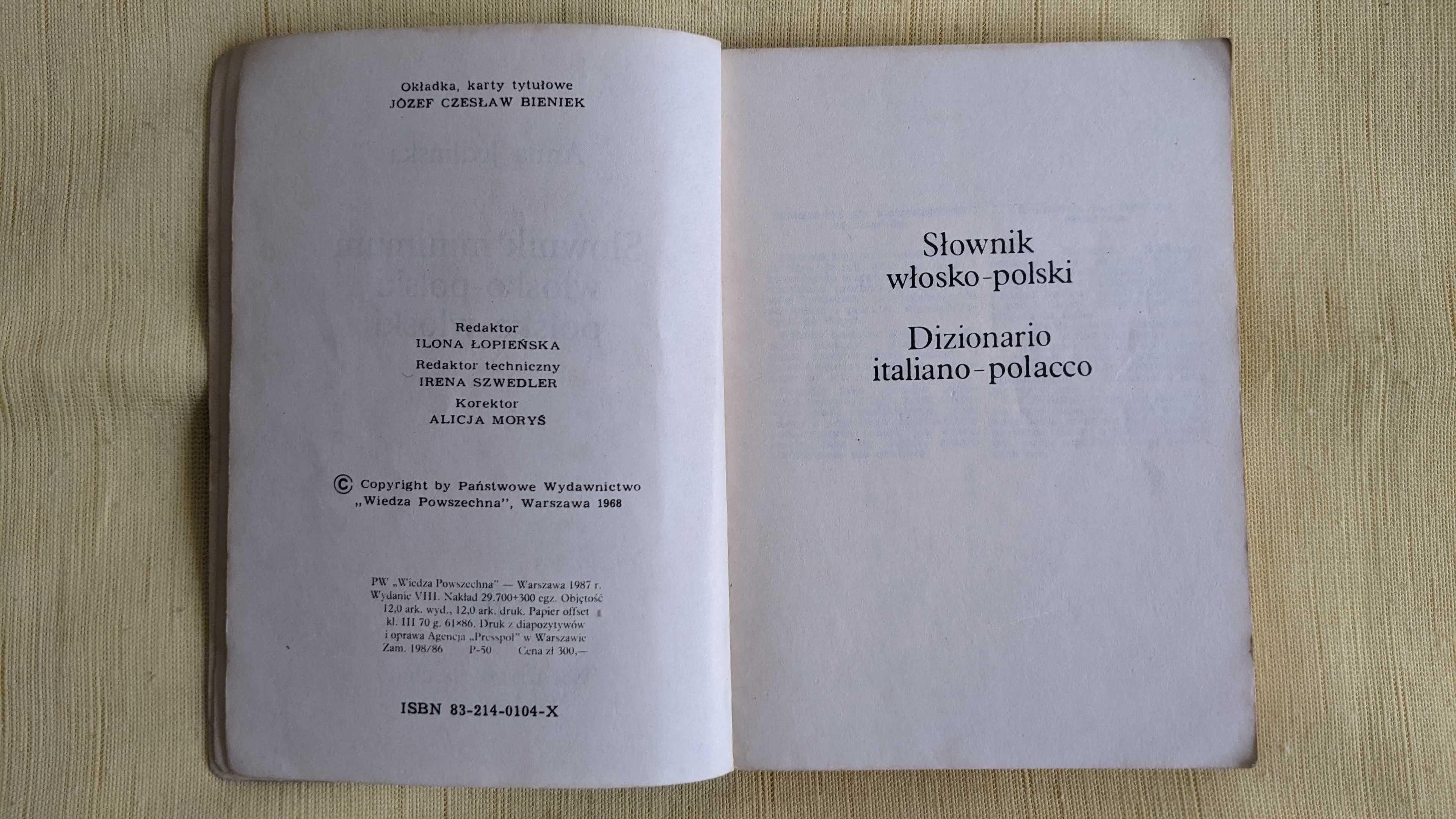 Słownik minimum włosko-polski polsko-włoski – Anna Jedlińska