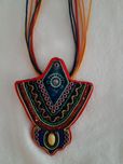 Wisior naszyjnik korale Handmade
