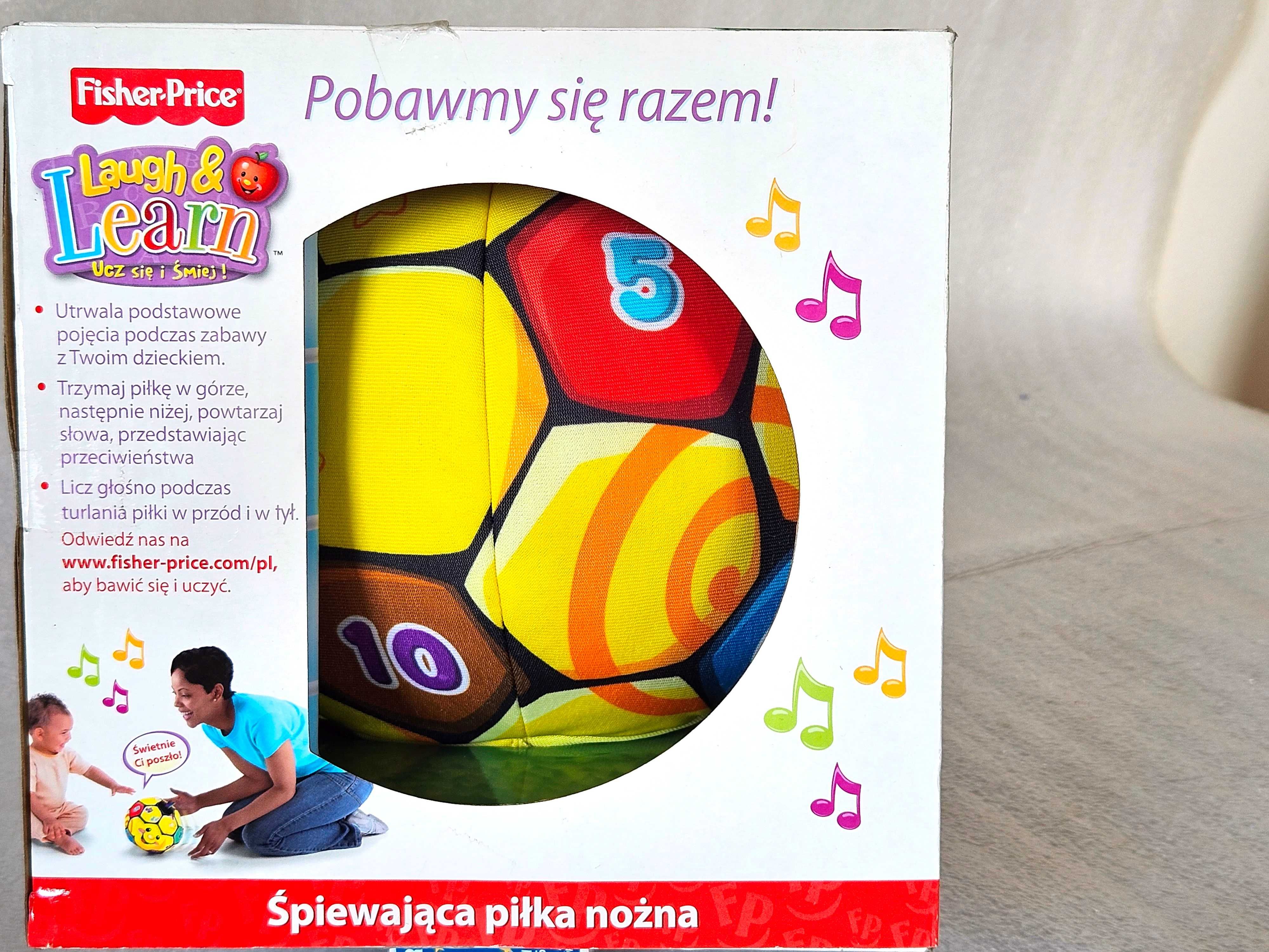 Fisher-Price Wesoła Śpiewająca Piłka Nożna FTC86 wersja polska