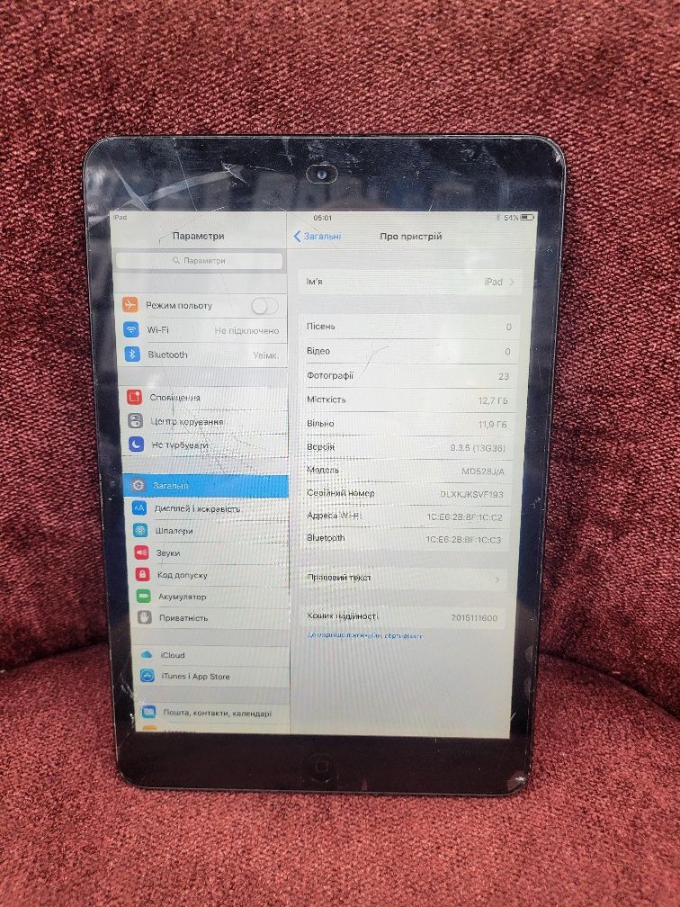 Ipad a1432 16gb працює повністю