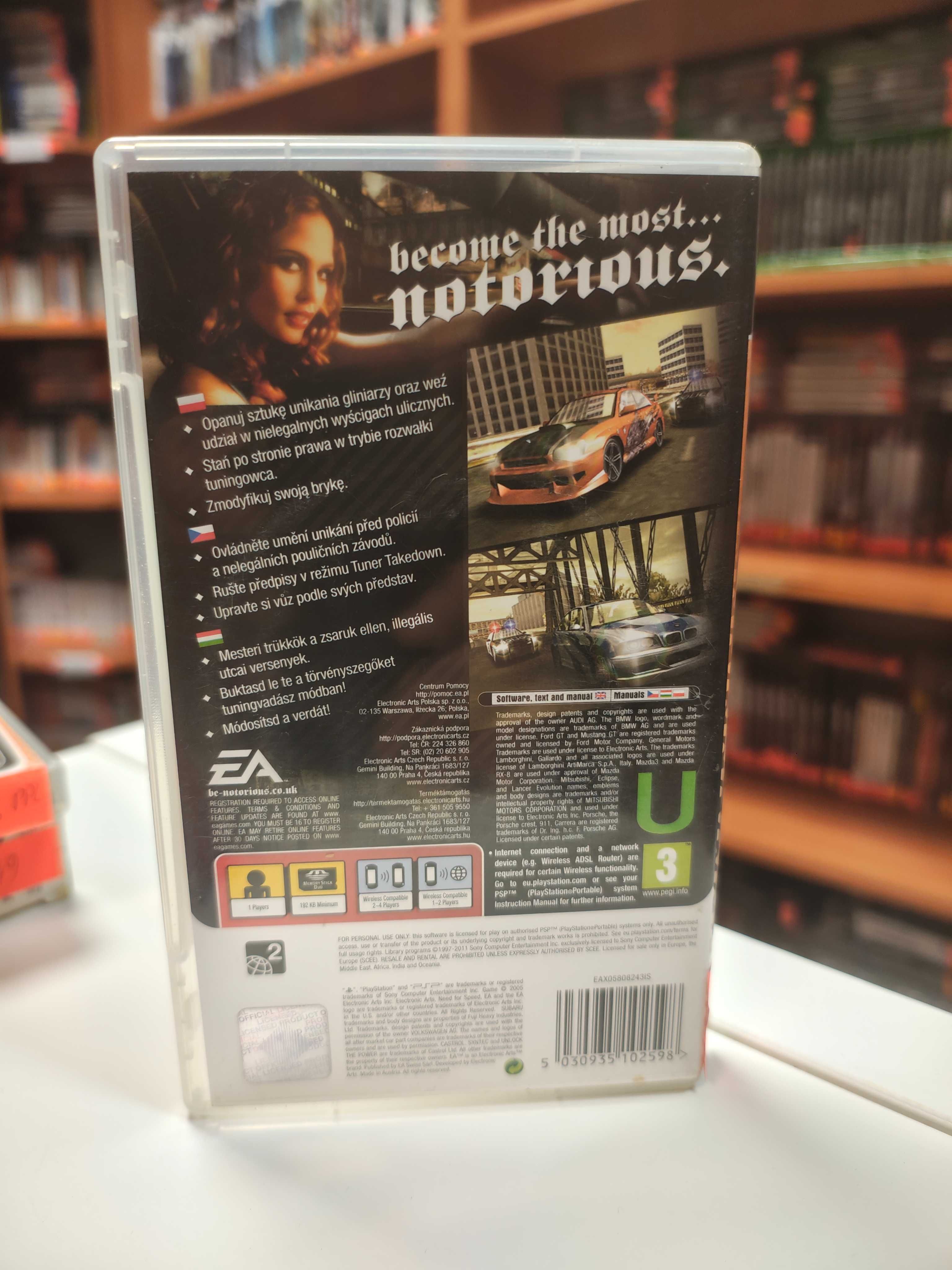 Need for Speed: Most Wanted 5-1-0 Sony PSP Klasyk SklepRetroWWA