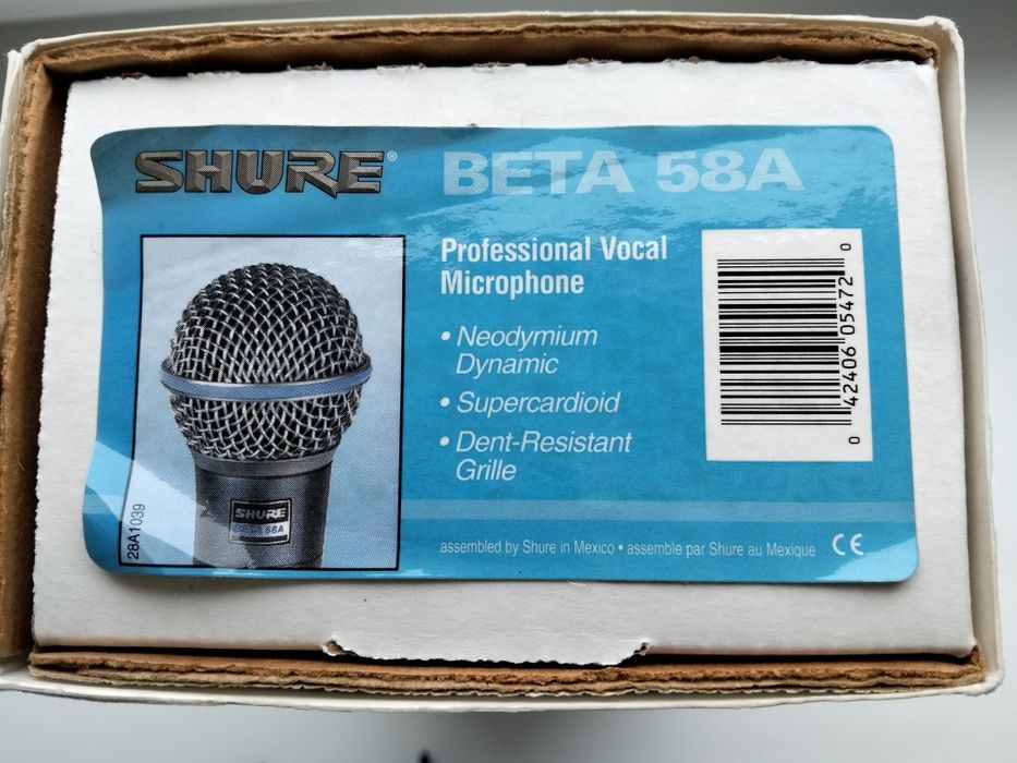 Мікрофон Shure beta 58-A