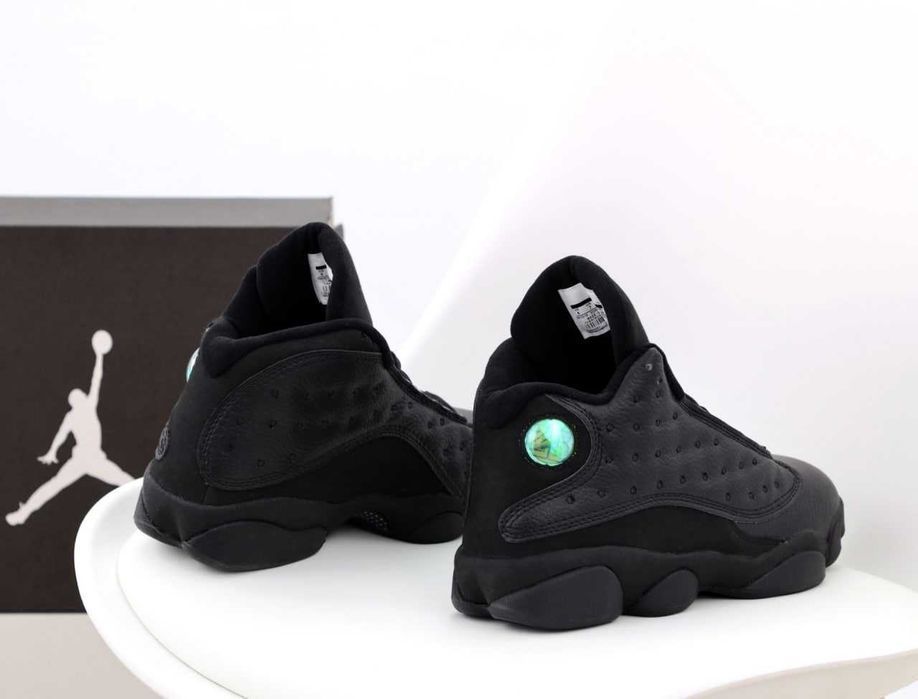 Кросівки Nike Air Jordan 13 Triple Black premium